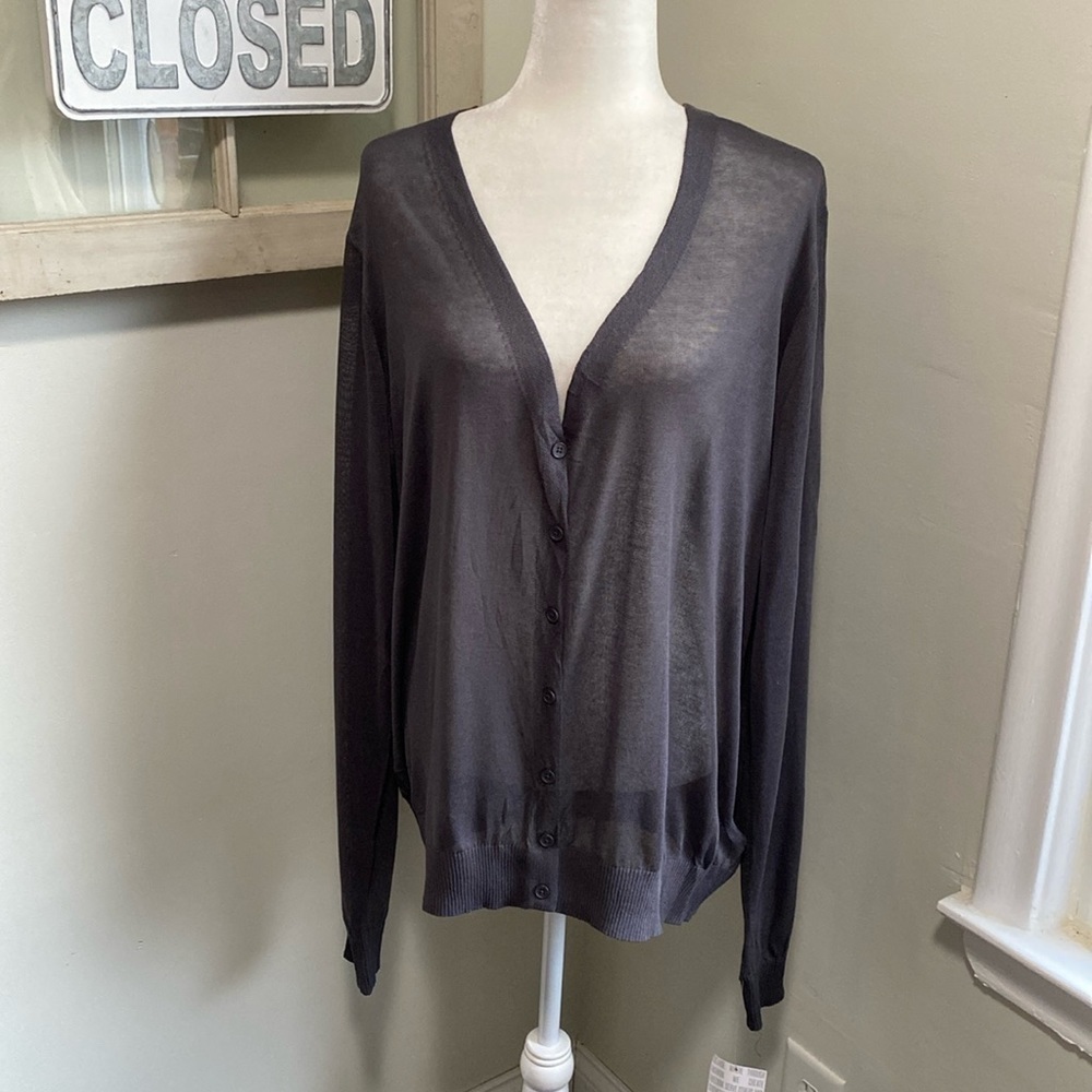 Lularoe Solid Knit Cheryl Cardigan Gray NWT